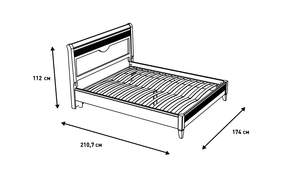 Двуспальные кровати - изображение №5 "Кровать Изотта"  на www.Angstrem-mebel.ru