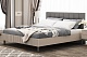 Спальня Хилтон 5, тип кровати Мягкие, цвет Кашемир серый - фото 3