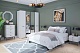 Спальня Хилтон 2, тип кровати Мягкие, цвет Белый премиум - фото 2