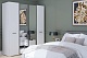 Спальня Хилтон 2, тип кровати Мягкие, цвет Белый премиум - фото 4